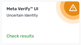 Uncertain identity verification