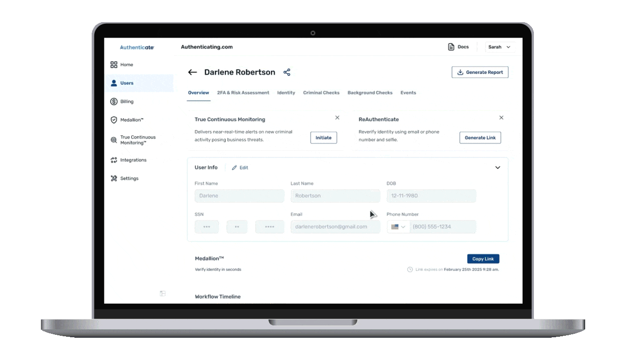 Products · Criminal Background Check